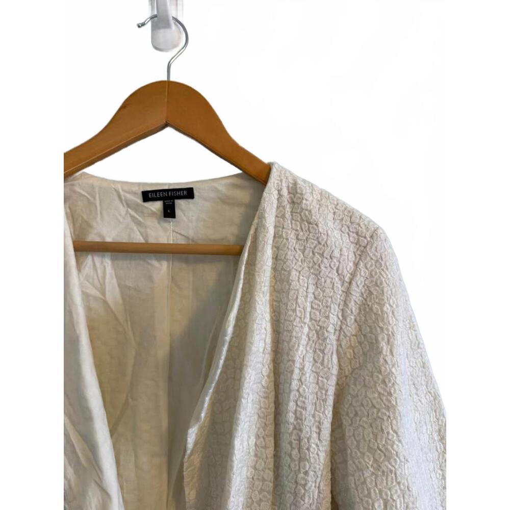Women’s Eileen Fisher Cotton Suit Jacket Sz Large